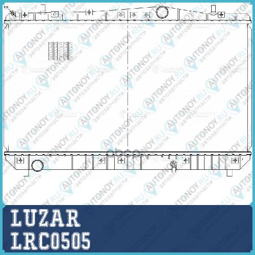 Радиатор охл. для а/м Chevrolet Lacetti 04- 1.4i/1.6i/1.8i MT паяный LRc0505