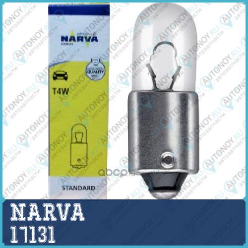 Лампа T4W 12V NVA CP (10) STANDARD 17131