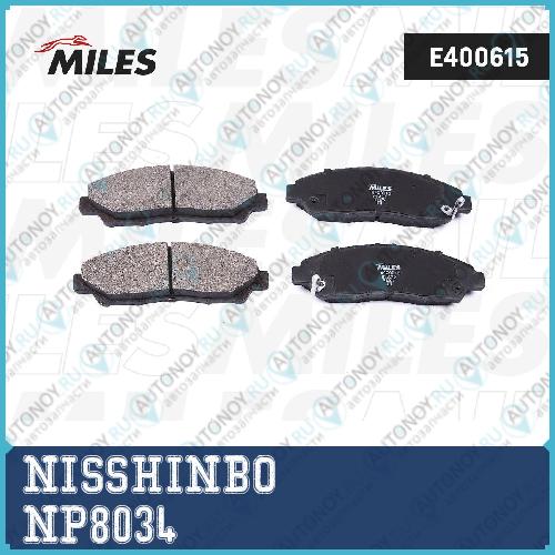 Колодки тормозные дисковые передние Honda PILOT/ PILOT NP8034