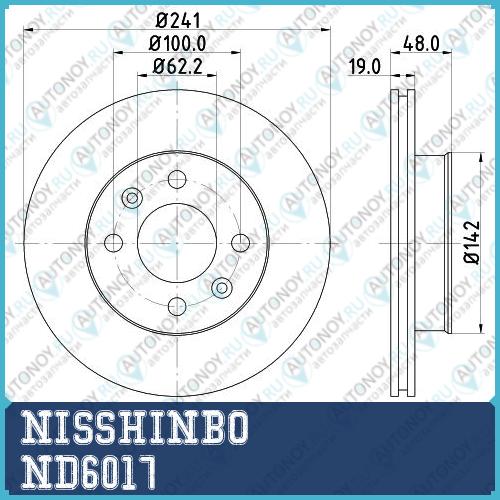 Диск тормозной передний Hyundai INOKOM GETZ ND6017