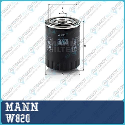 Фильтр масляный W820