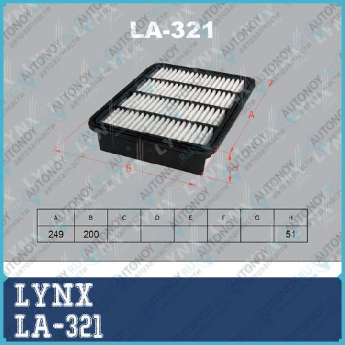 Фильтр воздушный подходит для Mitsubishi Galant 2.0-2.5 96-00/Space Runner/Wagon 2.0-2.4 98> LA-321