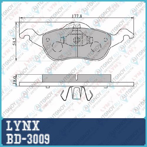 Колодки тормозные передние подходит для Ford Focus I 98-04 BD-3009