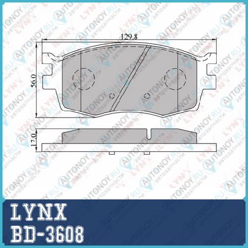 Колодки тормозные передние подходит для Hyundai Accent 05>/i20 08> Kia Rio 05> BD-3608