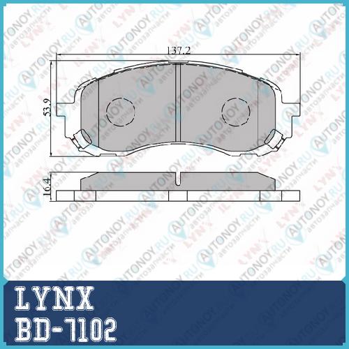 Колодки тормозные передние подходит для Subaru Impreza 1.5 00>/Legacy 03> BD-7102
