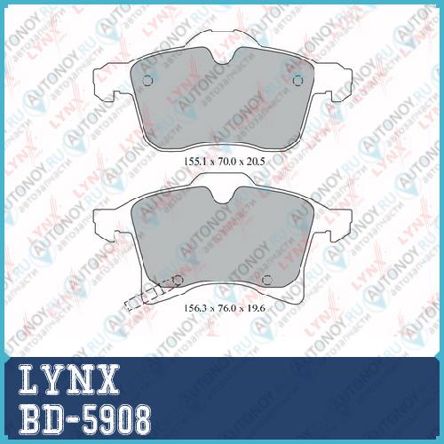 Колодки тормозные передние подходит для OPEL Astra H 04>/Meriva 03>/Zafira B 05> BD-5908
