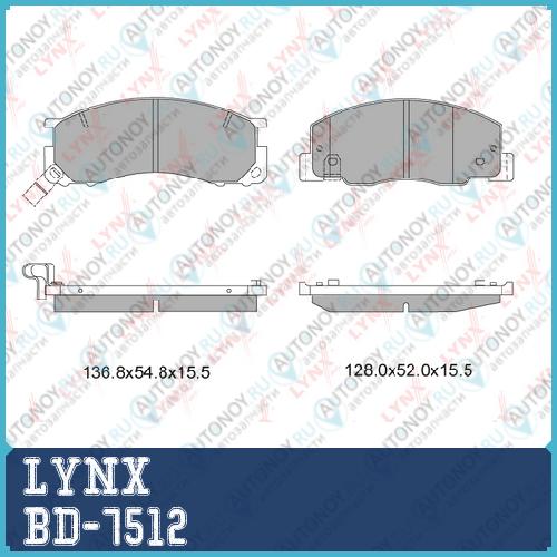 Колодки тормозные передние подходит для Toyota Town Ace(SR50G) 2.0/(CR50G) 2.2 96-98/Lite Ace(CR51V) 2.0 96-98/(CR52V) 2.2 98-04 BD-7512