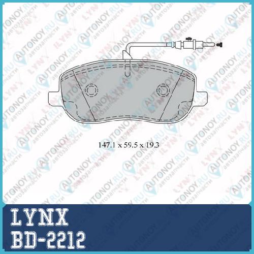 Колодки тормозные передние подходит для Citroen C8 2.0-2.2D 02> / Jumpy 1.9D-2.0 95> Fiat Scudo 1.9D-2.0D 96-06 / Ulysse 2.0-3.0 02-11 LANCIA Phedra 2.0-2.2D 02-10 Peugeot 807 2.0-2.2D  BD-2212