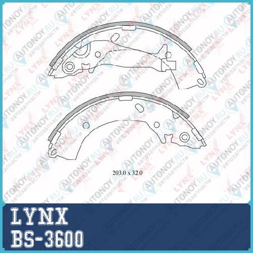 Колодки тормозные задние подходит для Hyundai Getz 1.1-1.6 02-09 BS-3600
