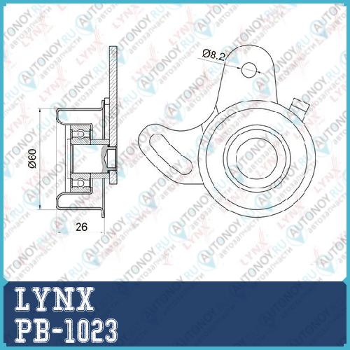 Ролик натяжной / Грм подходит для Hyundai Accent 1.3-1.6 94-10 / Elantra(XD) 1.6 00-06 / Getz 1.3-1.6 02-09 / Lantra II 1.5 96-00 / Matrix 1.6 01-10 Kia Cerato/Spectra(LD) 1.6 04> / Rio I PB-1023
