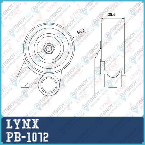 Ролик натяжной / Грм подходит для Toyota Land Cruiser Prado(90-150) 3.0D 96> / 4 Runner 3.0D 95-02 / Hiace 2.5D-3.0D 01> / Hilux 2.5D-3.0D 01> PB-1072