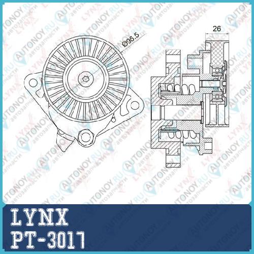 Натяжитель с роликом / приводной подходит для MB C240-55(202/3) 97-07 / CLK320-55(W208/9) 97-09 / CLS500-55(W219) 04-10 / E240-55(W210/1) 96-08 / G320-55(W463) 97> / ML320-55(W163) 98-05 / PT-3017