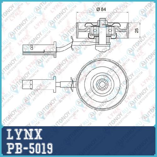 Ролик натяжной / приводной подходит для Nissan Maxima(A32/3) 2.0-3.0 94-02 / Murano(Z50) 3.5 04-07 / Teana(J31) 2.3-3.5 03> PB-5019