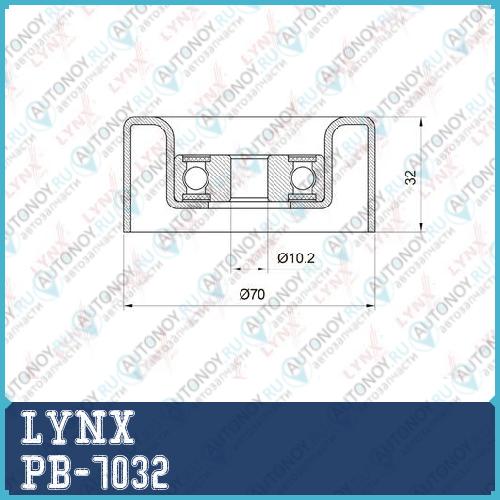 Ролик направляющий / приводной подходит для Toyota Camry(V40/50) 3.5 08> / Land Cruiser Prado(120/150) 4.0 03> / Highlander 3.5 07> / Alphard 3.5 08> LEXUS ES350 06> / GS250-450h 05> / IS PB-7032