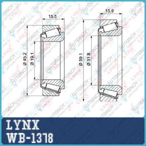 Подшипник ступицы передний подходит для MB E200-320(W124) >95 / 190(W201) 2.3-2.5 >93 WB-1378