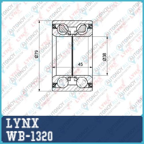 Подшипник ступицы задний (45x38x79) подходит для Nissan X-Trail(T30) 2.0-2.2D 2WD 01> WB-1320