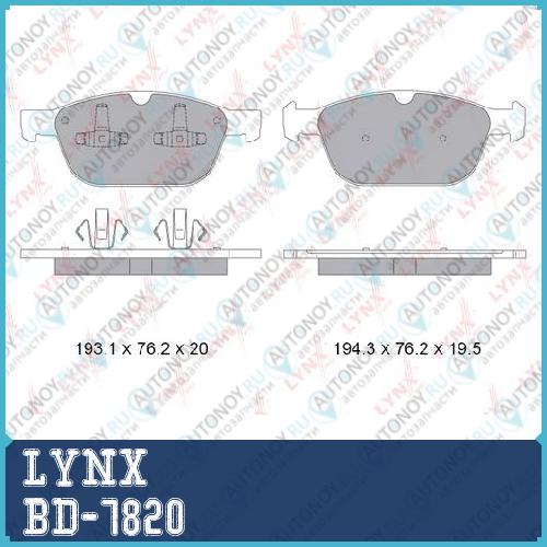 Колодки тормозные передние подходит для VOLVO XC60 2.0T-3.0 08> / XC90 I 2.5T-4.4 02> BD-7820