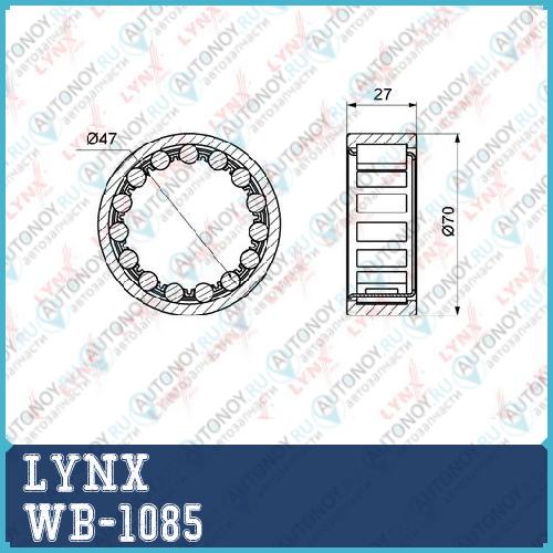 Подшипник ступицы задний (27x51x706) Toyota Land Cruiser(70/80) 3.4D-4.2D >97  WB-1085