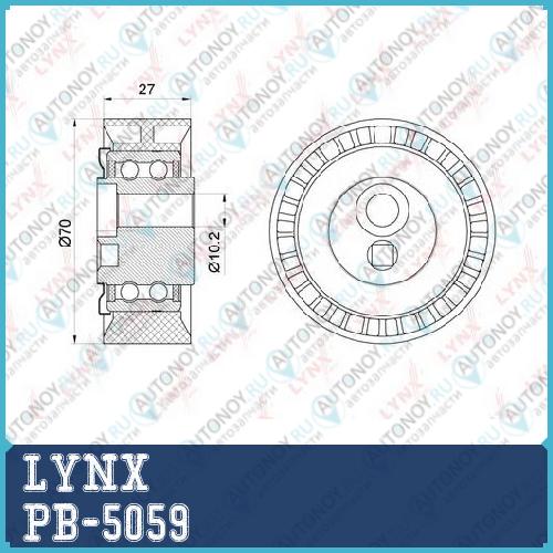 Ролик натяжной / приводной подходит для Citroen Berlingo(MF) 1.8D-2.0D 98-05 / C5 I 2.0D 01-04 / C8 2.0D 02> / Jumpy 1.9D-2.0D 95-06 Fiat Scudo 1.9D-2.0D 98-06 Peugeot 206 1.9D-2.0D 98>  PB-5059