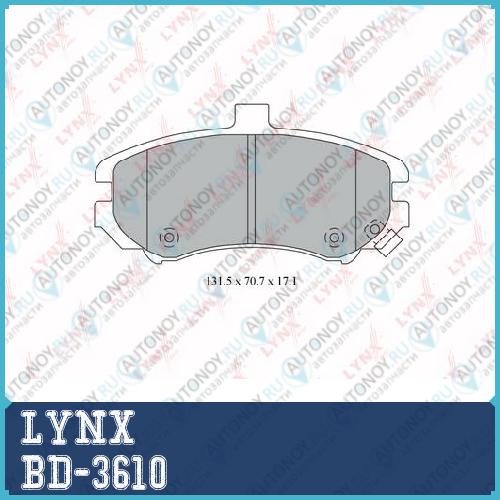 Колодки тормозные передние BD-3610