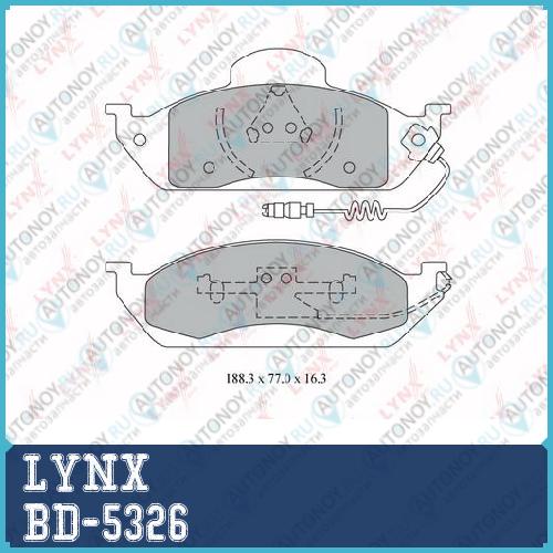 Колодки тормозные передние BD-5326