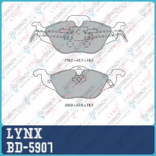Колодки тормозные передние BD-5907