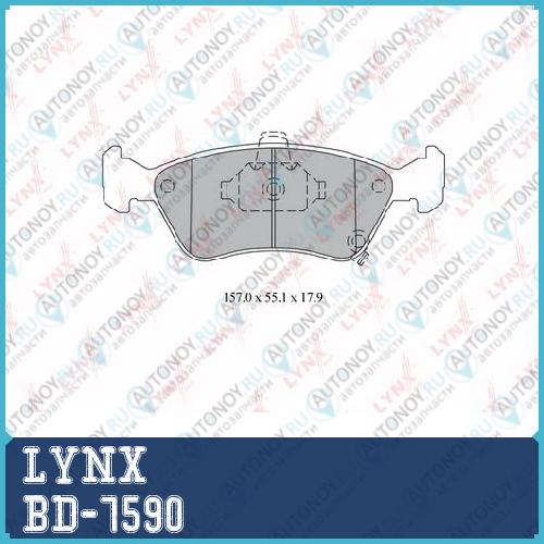 Колодки тормозные передние BD-7590