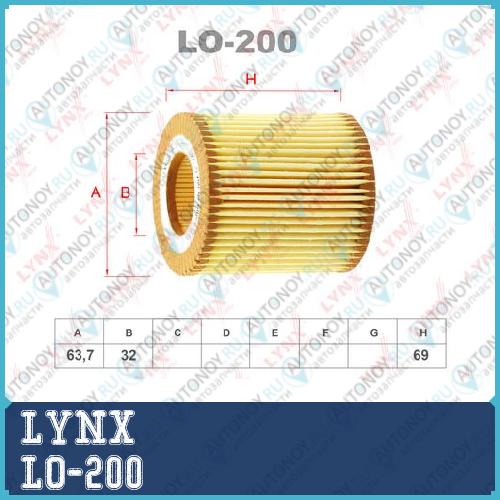 Фильтр масляный LO-200