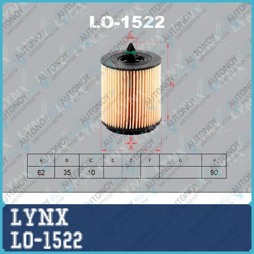 Фильтр масляный подходит для OPEL Astra G 96-04/Signum 03>/Vectra-C 02>/Zafira-B 05> ALFA-ROMEO 159 05> Fiat Croma II SAAB 9-3 02> LO-1522