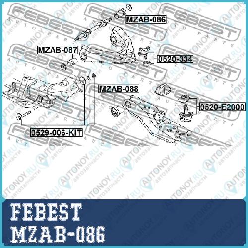 Сайлентблок MZAB-086