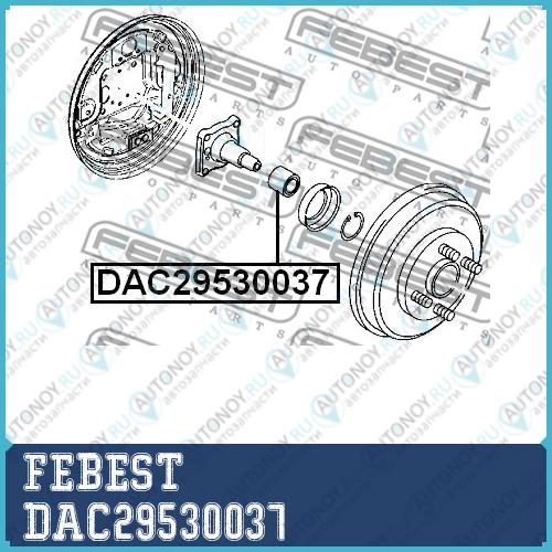 Подшипник ступицы задний Ford FOCUS I FUSION DAC29530037