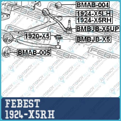 Рычаг подвески 1924-X5RH